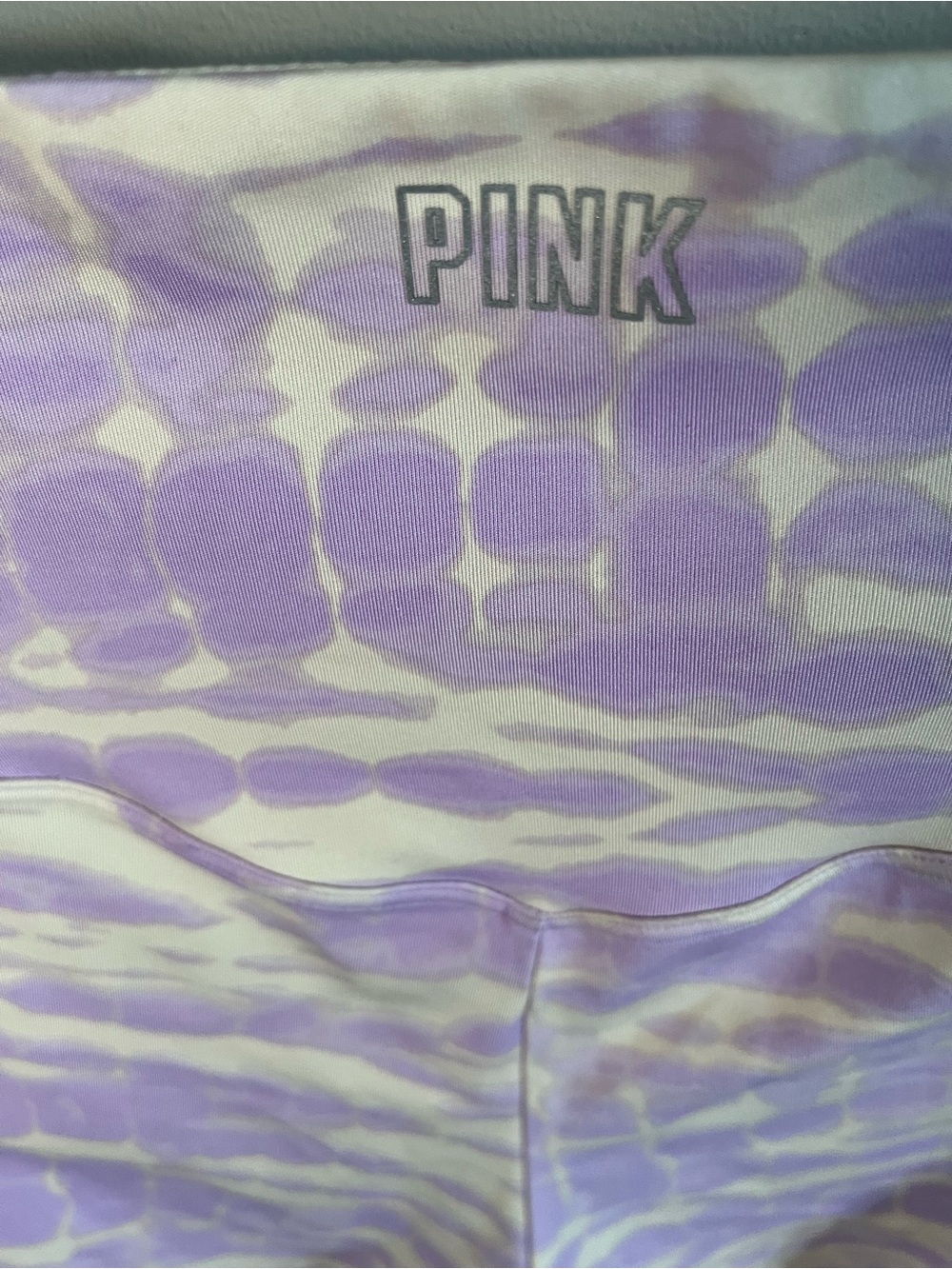 Pink Victorias Secret Biker Shorts Purple Tie Dye High Rise Side Pockets Small - Picture 3 of 7